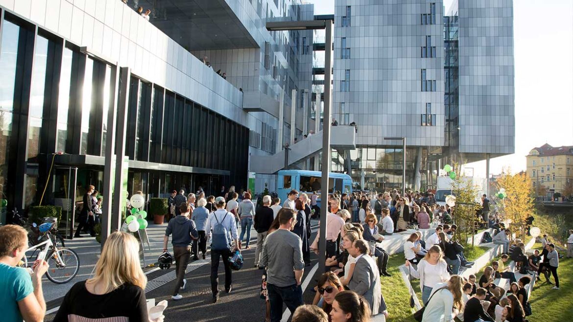 Gebäude des MED CAMPUS Graz an der Neuen Stiftingtalstraße